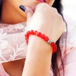 Scorpio Crystal Bead Bracelet, Scorpio Stone Bracelet, Vrishchik Rashi Bracelet, वृश्चिक राशि स्टोन ब्रेसलेट