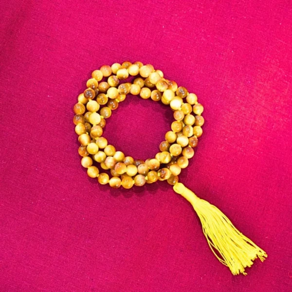 Cat Eye Mala (लहसुनिया माला)