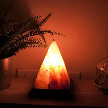 Pyramid-Shape Himalayan Salt Lamp (हिमालयन साल्ट लैंप)