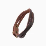 Brown Leather Band, भूरी चमड़ी ब्रेसलेट, Brown Leather Band, Brown Leather Bracelet