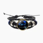 Meen Rashi Bracelet, Pisces Zodiac Sign Bracelet, Pisces Leather Bracelet, मीन राशि ब्रेसलेट
