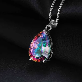 Rainbow Mystic Topaz (इंद्रधनुष लॉकेट)