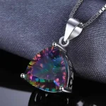Rainbow Mystic Topaz Triangle (इंद्रधनुष लॉकेट)