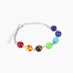 Seven Chakra Bracelet, सात चक्र ब्रेसलेट, Seven Stone Bracelet