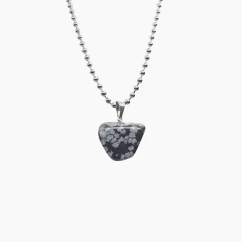 Black Spotted Stone Pendant (स्टोन लॉकेट)