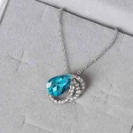 Blue Crystal Necklace (स्फटिक लॉकेट)