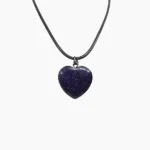 Blue Glitter Heart Pendant (दिल लॉकेट)