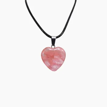 Clear Rose Heart Pendant (दिल लॉकेट)