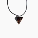 Crystal Brown Pyramid Pendant (पिरामिड लॉकेट)