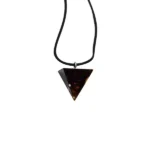 Crystal Brown Pyramid Pendant (पिरामिड लॉकेट)