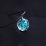 Crystal Glass Blue Pendant (स्फटिक लॉकेट)
