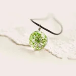 Crystal Glass Green Pendant (स्फटिक लॉकेट)