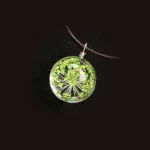 Crystal Glass Green Pendant (स्फटिक लॉकेट)