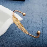 Golden Leaf Bangal, Golden Leaf Kada, Golden Leaf Bracelet, गोल्डन लीफ़ ब्रेसलेट