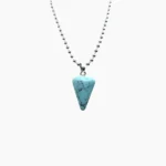 Howlite Conical Pendant (हाउलाइट लॉकेट)