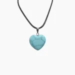 Howlite Heart Pendant (दिल लॉकेट)