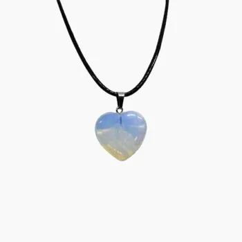 Opal Stone Heart Pendant (ओपल लॉकेट)