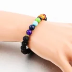 Seven Chakra Healing Bracelet, 7 Chakra Bead Bracelet, सात चक्र ब्रेसलेट
