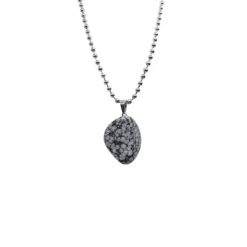 Snowflake Stone Pendant (स्नोफ्लेक लॉकेट)