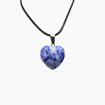 Sodalite Heart Pendant (दिल लॉकेट)