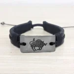 Aries Leather Band, aries zodiac bracelet, Mesh Rashi Bracelet, मेष राशि ब्रेसलेट