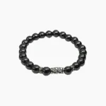 Kala Bead Bracelet, Black Beads Bracelet, Kala Hakik Bracelet, काला स्टोन ब्रेसलेट