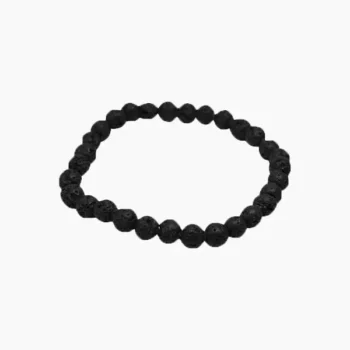 Kala Stone Bracelet, Black Rough Stone Bracelet, Black Tourmaline Bracelet, काला स्टोन ब्रेसलेट