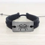 Kark Rashi Bracelet, cancer zodiac bracelet, Cancer Zodiac Leather Bracelet, कर्क राशि ब्रेसलेट