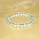Crystal Bracelet, White Round Bead Bracelet, स्फटिक ब्रेसलेट