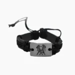 Mithun Rashi Leather Bracelet, Gemini Zodiac Leather Bracelet, gemini zodiac bracelet, मिथुन राशि ब्रेसलेट