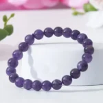 Amethyst Stone Bracelet, Purple Beads Bracelet, Purple Stone Bracelet, बैंगनी स्टोन ब्रेसलेट