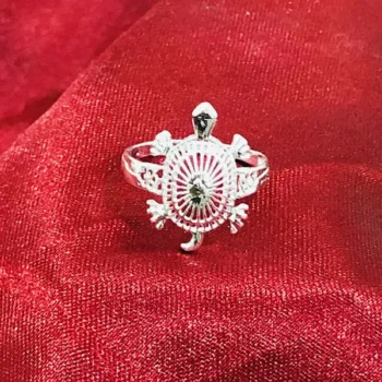Yantra Tortoise Ring (यंत्र कछुआ अंगुठी)