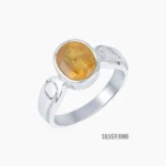 Certified Yellow Sapphire Ring (पुखराज अंगूठी)