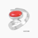 Coral Stone Ring (मूंगा स्टोन अंगूठी)