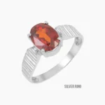 Gomed Gemstone Ring (गोमेद रत्न अंगूठी)