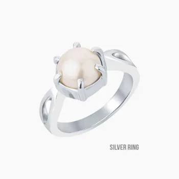 Pearl Gemstone Ring (मोती रत्न अंगूठी)