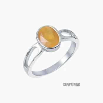 Yellow Sapphire Gemstone ring (पुखराज अंगूठी)