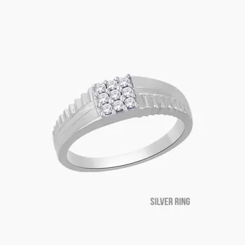 Certified American Diamond Ring (जरकन अंगूठी)