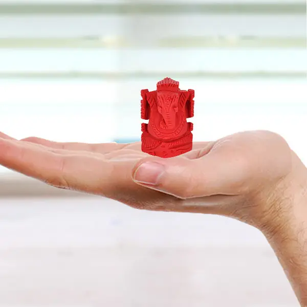 Coral Stone Ganesh