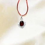 Hessonite Stone Pendant (गोमेद लॉकेट)