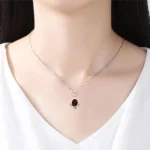 Hessonite Stone Pendant (गोमेद लॉकेट)