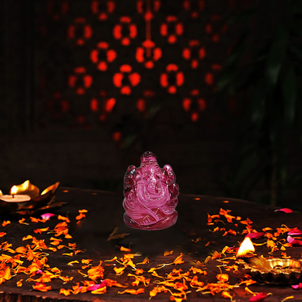 Red Crystal Ganesha
