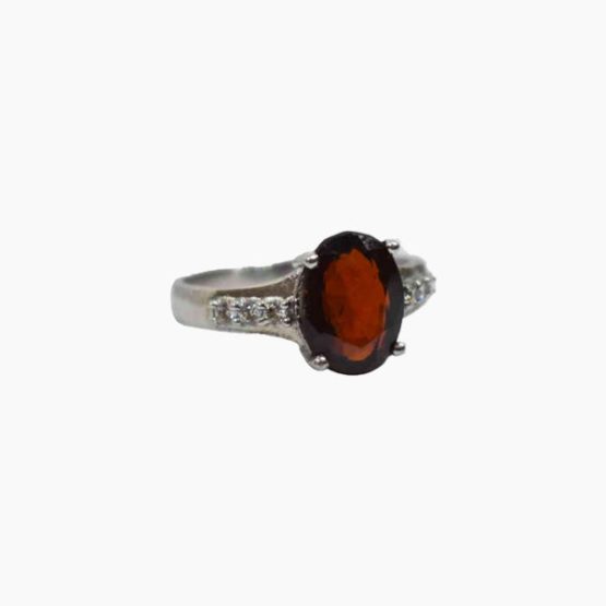 Siddh Gomed Ring, Gomed Ring, Siddh Cinnamon Stone Ring, सिद्ध गोमेद अंगूठी