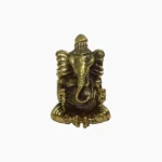 Ganesh, Antique Lord Ganesha Statue, Brass Ganesh Idol, Size 1x0.5 Inch - Image 2