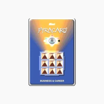 Business Card Pyramid, Business Pyramid, Business And Career Pyracard