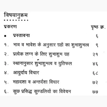 Shubhashubh Graha Nirnay Book (शुभाशुभ ग्रह निर्णय)