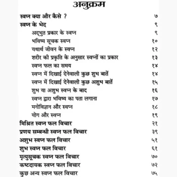 Swapan Phal Vichar Book (स्वपन फल विचार पुस्तक)