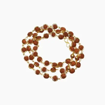 Golden Rudraksha Mala (गोल्डन रुद्राक्ष माला)