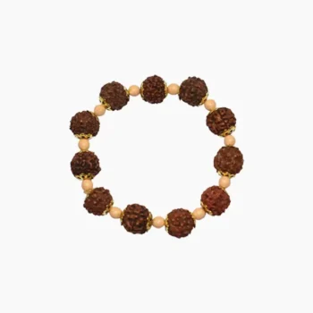 Golden Rudraksha Moti Bracelet, Rudraksha Bracelet, Rudraksha Beads Bracelet, रुद्राक्ष ब्रेसलेट