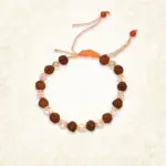 Rudraksha Bead Bracelet, Small Sphatik Rudraksha Bracelet, Rudraksha Crystal Bracelet, रुद्राक्ष स्फटिक ब्रेसलेट
